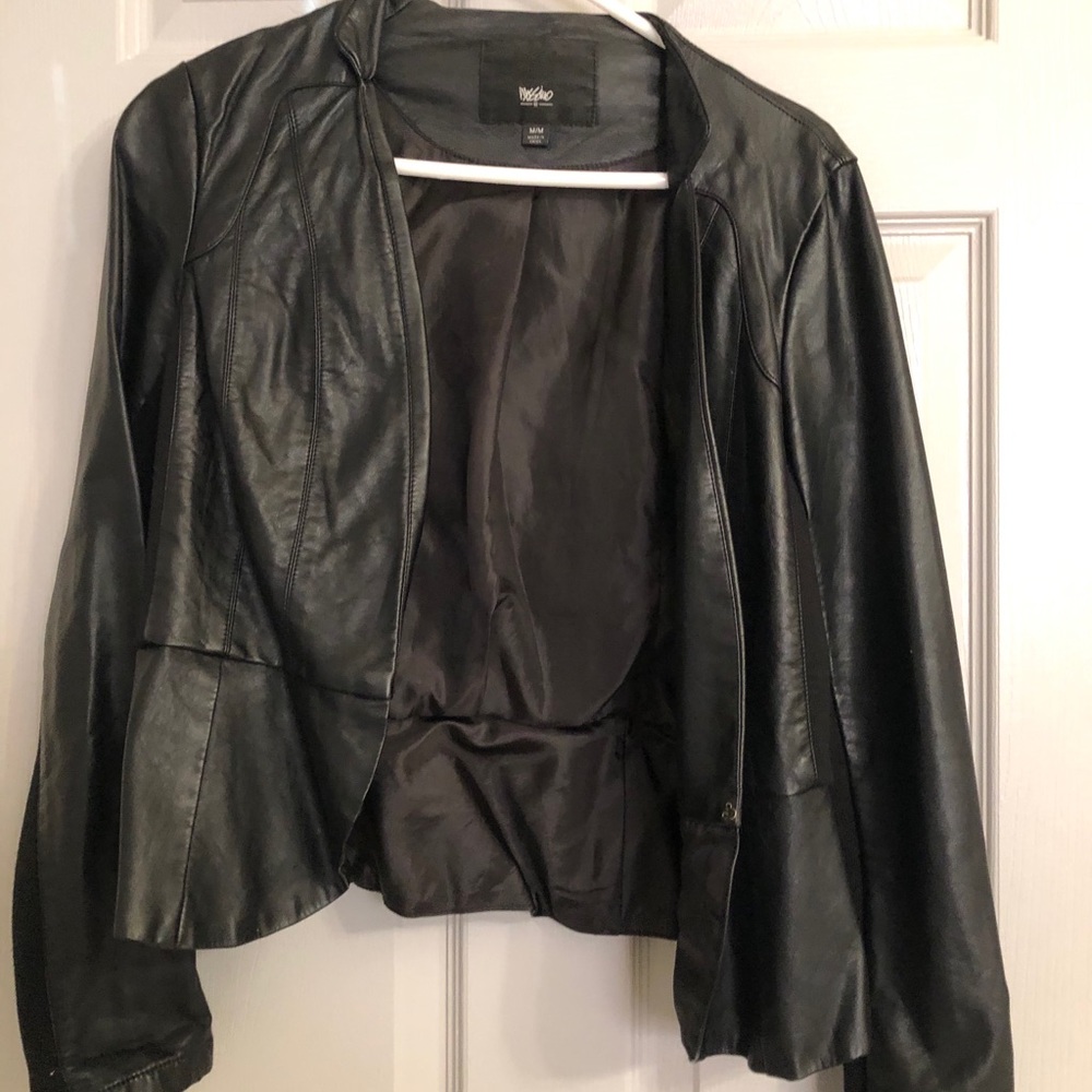 Faux leather jacket